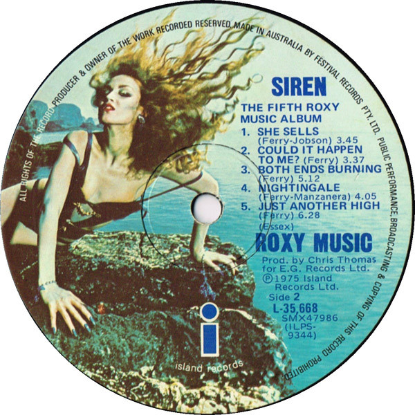 Roxy Music - Siren | Island Records (L 35668) - 4