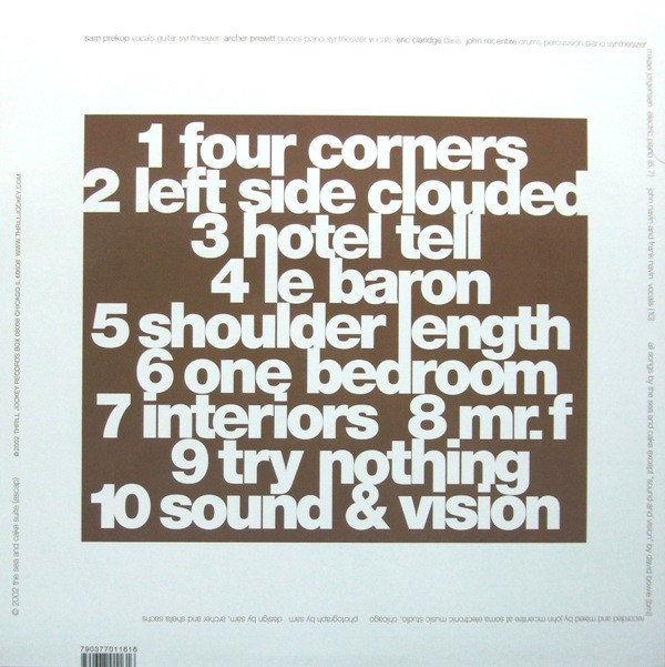 The Sea And Cake - One Bedroom | Thrill Jockey (thrill 116) - 2 The Sea And Cake - One Bedroom | Thrill Jockey (thrill 116) - 2