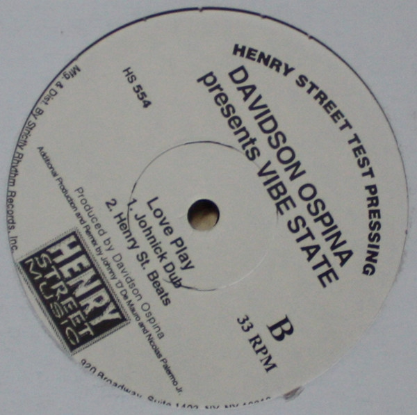 Davidson Ospina Presents Vibe State - Love Play | Henry Street Music (HS 554) - 2