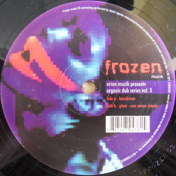 Orion Muzik - Organic Dub Series Vol. 3 | Frozen Muzik (Frozen03) - main