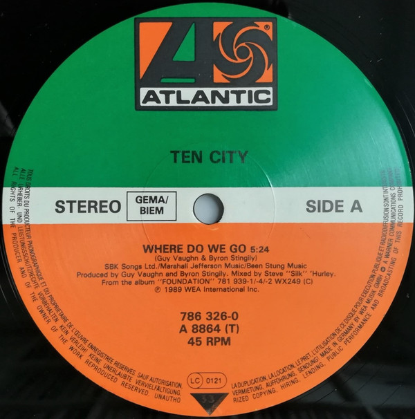 Ten City - Where Do We Go? | Atlantic (A 8864 T) - 3 Ten City - Where Do We Go? | Atlantic (A 8864 T) - 3