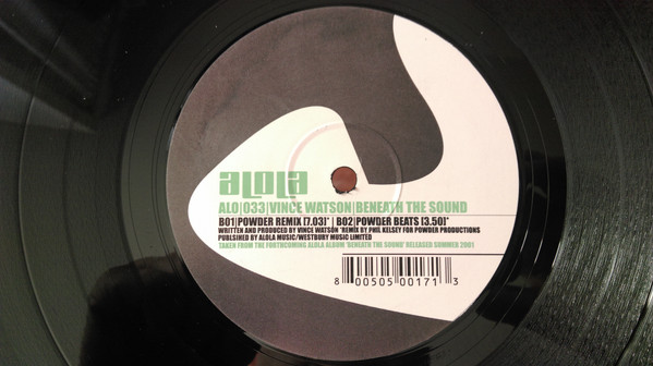 Vince Watson - Beneath The Sound | Alola (ALO 033) - 2 Vince Watson - Beneath The Sound | Alola (ALO 033) - 2
