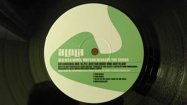 Vince Watson - Beneath The Sound | Alola (ALO 033) - main Vince Watson - Beneath The Sound | Alola (ALO 033) - main