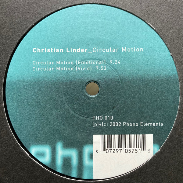 Christian Linder - Circular Motion | Phono Elements (PHO 010) - 2 Christian Linder - Circular Motion | Phono Elements (PHO 010) - 2