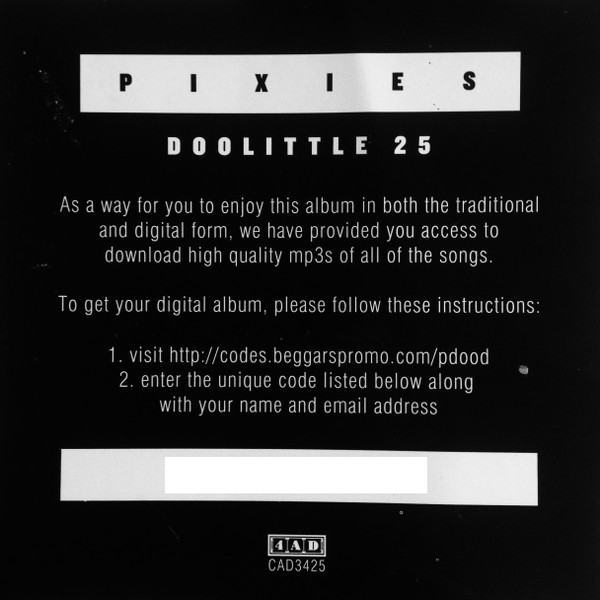 Pixies - Doolittle 25 | 4AD (CAD3425) - 5