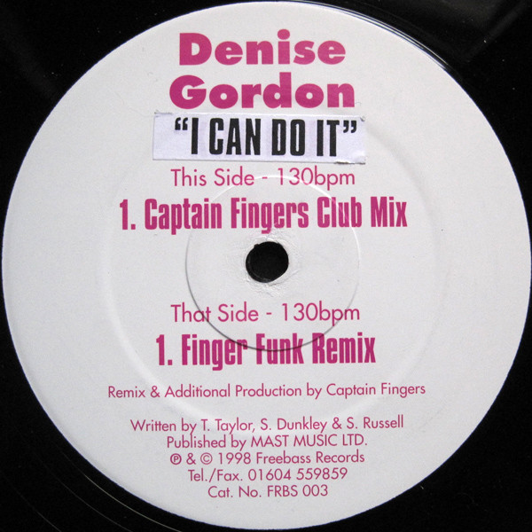 Denise Gordon - I Can Do It | Freebass Records (FRBS 003) - main Denise Gordon - I Can Do It | Freebass Records (FRBS 003) - main