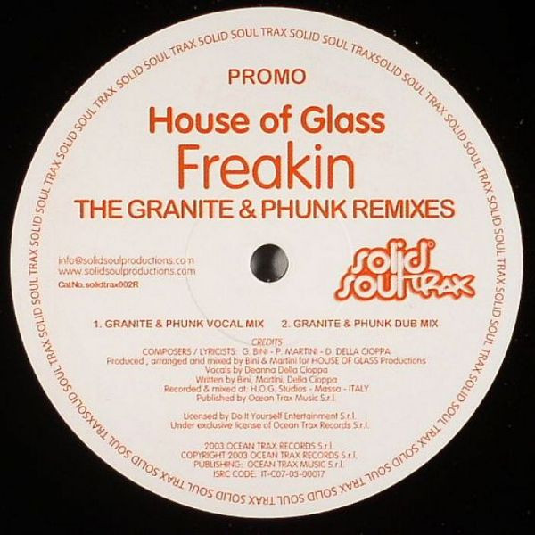 House Of Glass - Freakin' (The Granite & Phunk Remixes) | Solid Soul Trax (solidtrax002r) - main House Of Glass - Freakin' (The Granite & Phunk Remixes) | Solid Soul Trax (solidtrax002r) - main