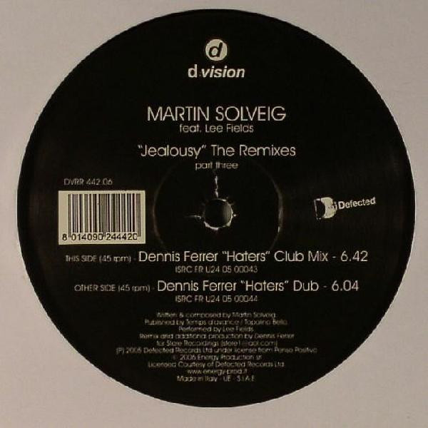 Martin Solveig - Jealousy (The Remixes) | D:vision Records (DVR 442.06)