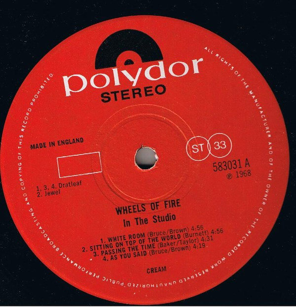 Cream - Wheels Of Fire | Polydor (583 031/2) - 6