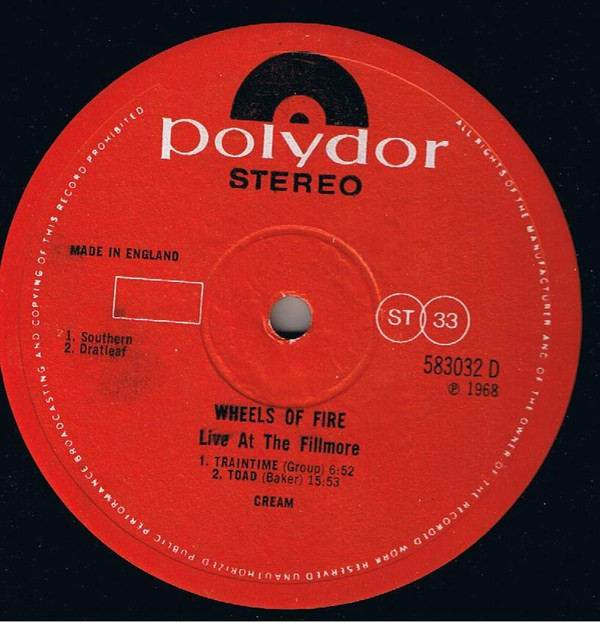 Cream - Wheels Of Fire | Polydor (583 031/2) - 9
