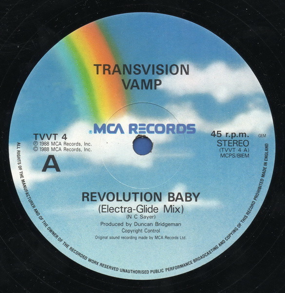 Transvision Vamp - Revolution Baby (Electra-Glide Mix) | MCA Records (TVVT 4) - 3
