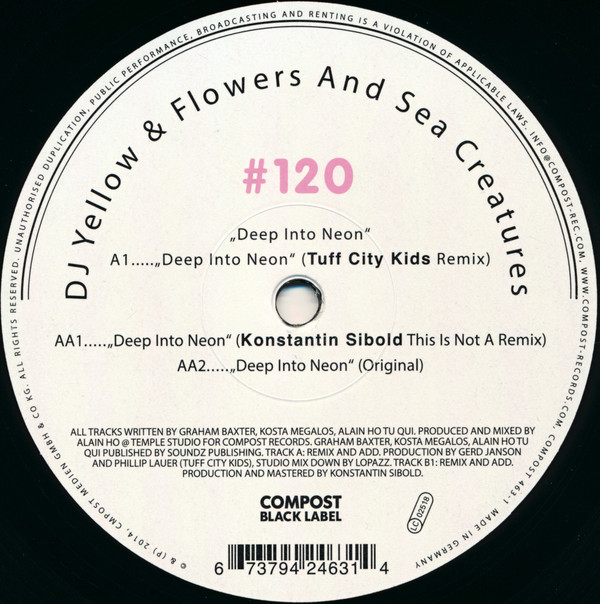 DJ Yellow & Flowers And Sea Creatures - Deep Into Neon | Compost Records (CPT 463-1) - main DJ Yellow & Flowers And Sea Creatures - Deep Into Neon | Compost Records (CPT 463-1) - main
