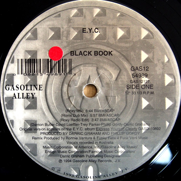 E.Y.C. - Black Book | Gasoline Alley Records (GAS12 54989) - 2 E.Y.C. - Black Book | Gasoline Alley Records (GAS12 54989) - 2