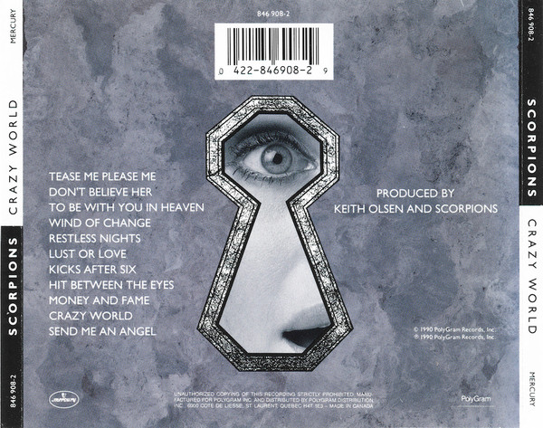 Scorpions - Crazy World | Mercury (846 908-2) - 2 Scorpions - Crazy World | Mercury (846 908-2) - 2