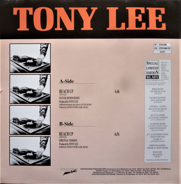 Toney Lee - Reach Up | Streetheat Music (STH 546) - 2