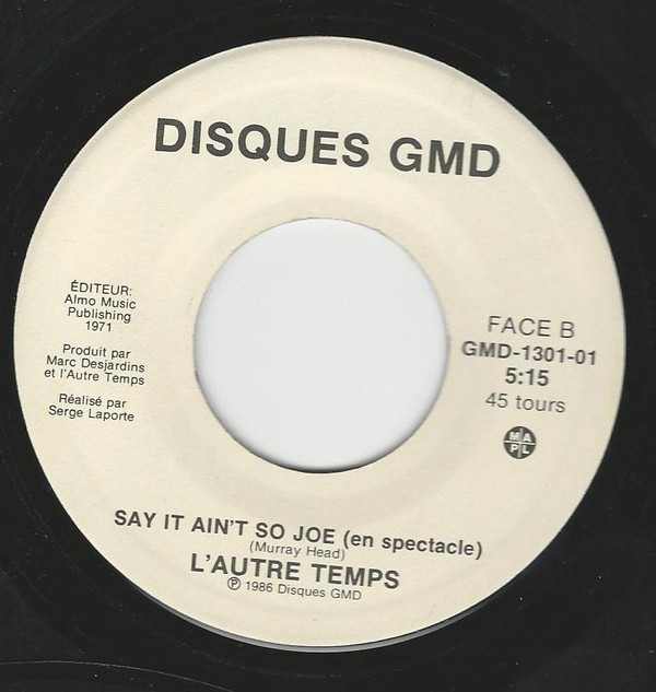 L'autre Temps - À Fleur De Peau | Les Disques GMD (GMD-1301) - 2