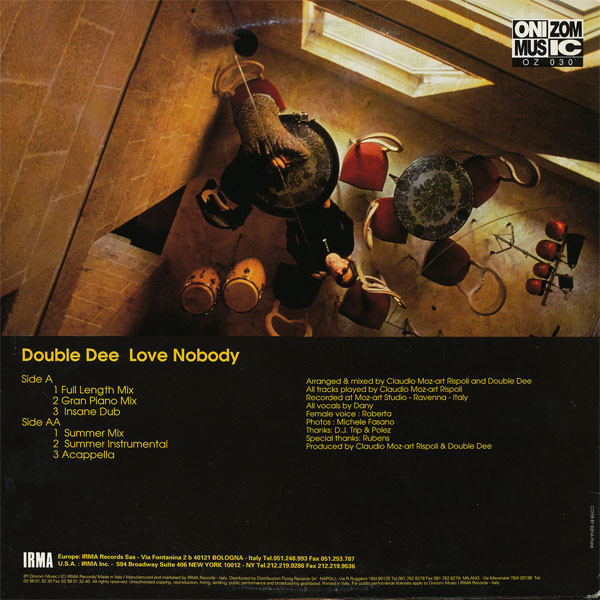 Double Dee - Love Nobody | Onizom Music (OZ 030) - 2 Double Dee - Love Nobody | Onizom Music (OZ 030) - 2