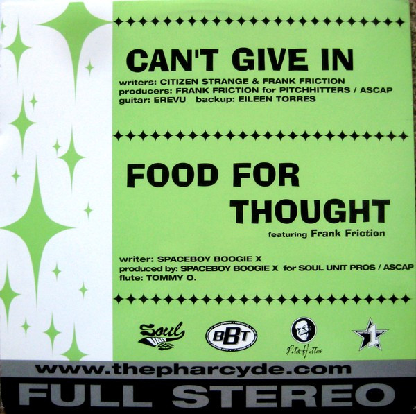 The Pharcyde / Soul Unit - Can't Give In / Food For Thought | Chapter One (CO-05) - 2 The Pharcyde / Soul Unit - Can't Give In / Food For Thought | Chapter One (CO-05) - 2