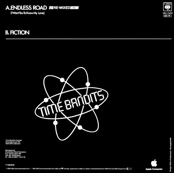 Time Bandits - Endless Road (I Want You To Know My Love) (Special Re-Mixed Dance-Version) | CBS (CBSA 12.6233) - 2