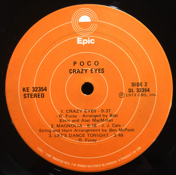 Poco - Crazy Eyes | Epic (KE 32354) - 4 Poco - Crazy Eyes | Epic (KE 32354) - 4