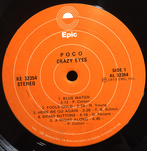 Poco - Crazy Eyes | Epic (KE 32354) - 3 Poco - Crazy Eyes | Epic (KE 32354) - 3