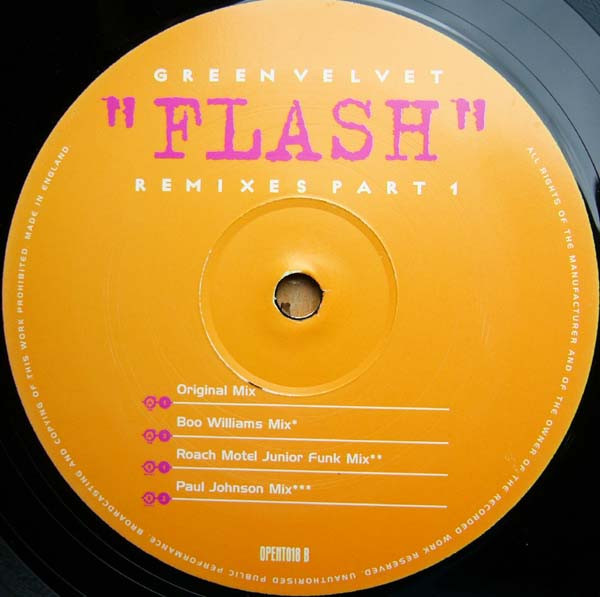 Green Velvet - Flash (Remixes Part 1) | Open (OPENT018) - 3 Green Velvet - Flash (Remixes Part 1) | Open (OPENT018) - 3