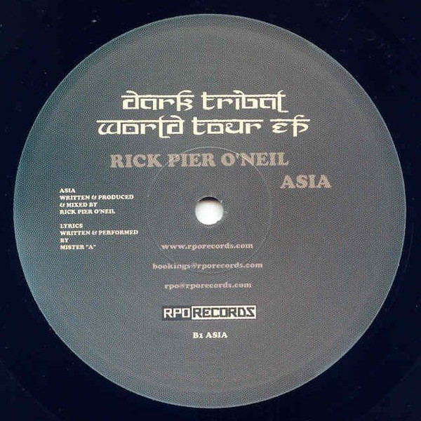 Rick Pier O'Neil - Dark Tribal World Tour EP (America - Asia) | RPO Records (RPO RECORDS 01) - 2 Rick Pier O'Neil - Dark Tribal World Tour EP (America - Asia) | RPO Records (RPO RECORDS 01) - 2