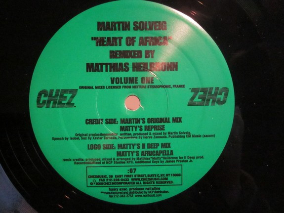 Martin Solveig - Heart Of Africa (Volume One) | Chez Music (CHEZ-007) - main