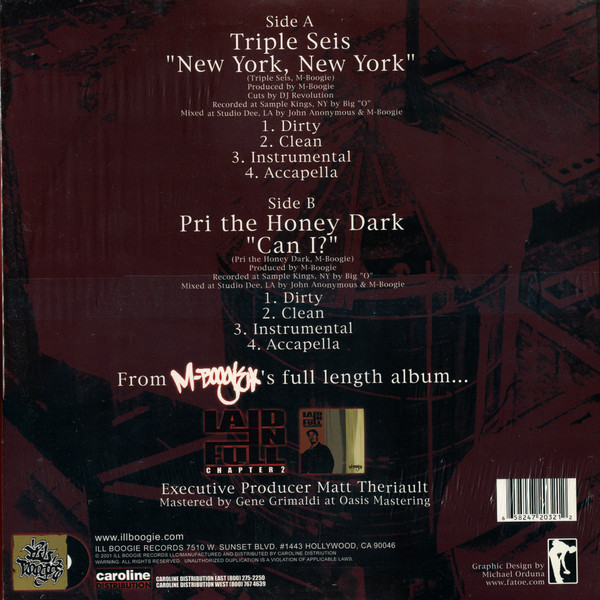 Triple Seis / Pri The Honey Dark - New York, New York / Can I? | Ill Boogie Records (ILL72032) - 2
