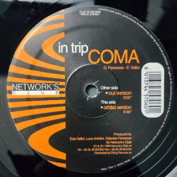 Coma - In Trip | Network's Club Records (NC MIX 006) - main