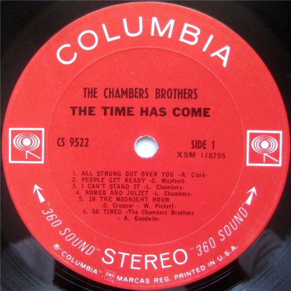 The Chambers Brothers - The Time Has Come | Columbia (CS 9522) - 3 The Chambers Brothers - The Time Has Come | Columbia (CS 9522) - 3