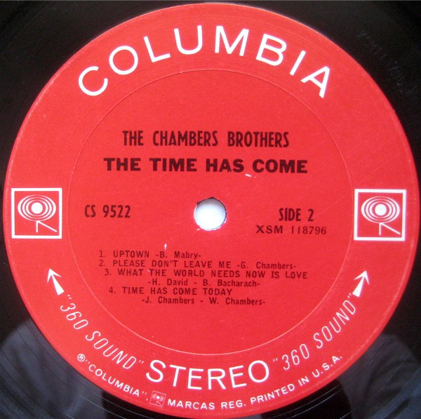 The Chambers Brothers - The Time Has Come | Columbia (CS 9522) - 4 The Chambers Brothers - The Time Has Come | Columbia (CS 9522) - 4