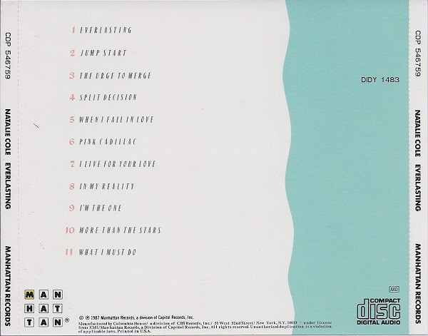 Natalie Cole - Everlasting | Manhattan Records (CDP 546759) - 2 Natalie Cole - Everlasting | Manhattan Records (CDP 546759) - 2