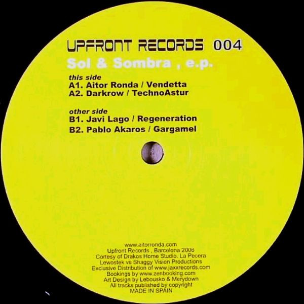 Various - Sol & Sombra E.P | Upfront Records (UPFRONT 004)