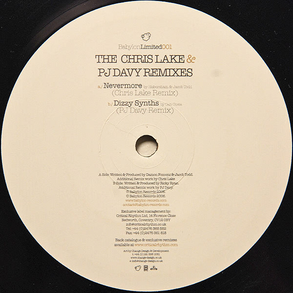 Various - Nevermore / Dizzy Synths (Remixes) | Babylon Limited (BABLTD001) - 3 Various - Nevermore / Dizzy Synths (Remixes) | Babylon Limited (BABLTD001) - 3