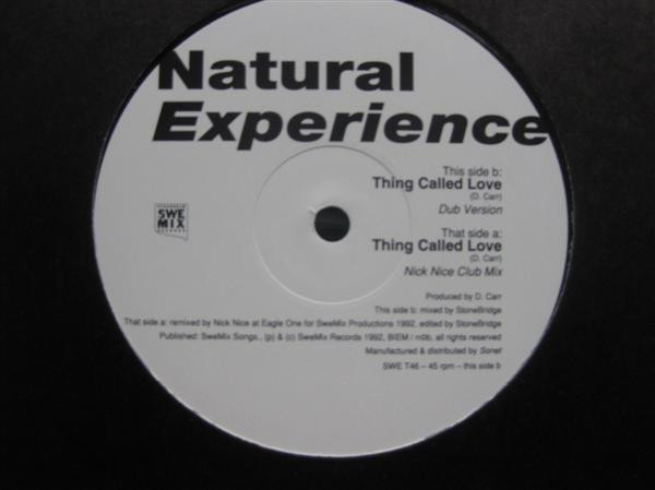 Natural Experience - Thing Called Love | SweMix Records (SWE T 46)