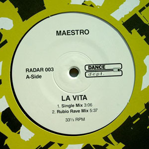 Maestro - La Vita | Dance Dept. (RADAR 003) - main Maestro - La Vita | Dance Dept. (RADAR 003) - main