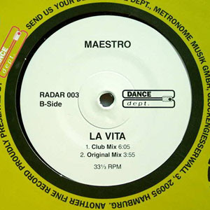 Maestro - La Vita | Dance Dept. (RADAR 003) - 2 Maestro - La Vita | Dance Dept. (RADAR 003) - 2