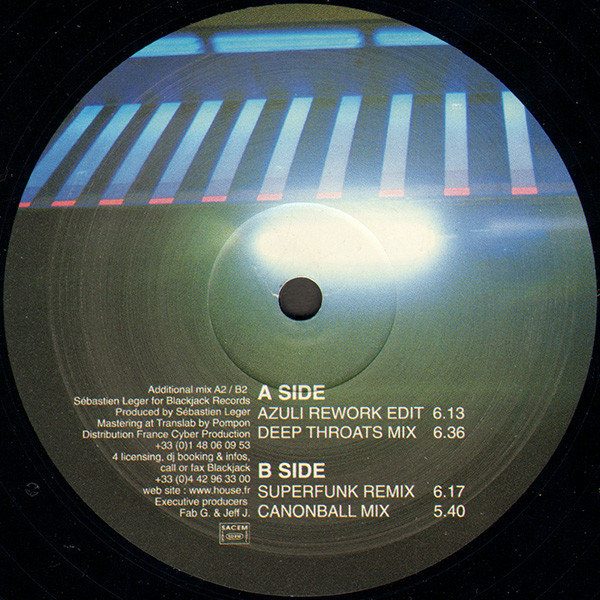 Sébastien Léger - Off The Wall | Black Jack (BJ 004 R) - 3 Sébastien Léger - Off The Wall | Black Jack (BJ 004 R) - 3