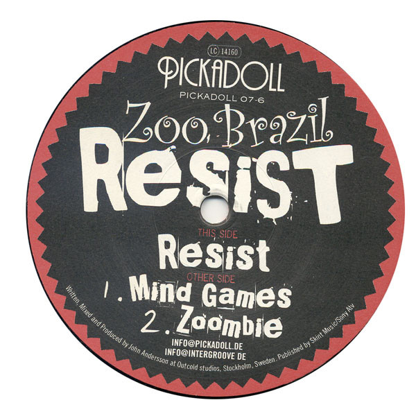Zoo Brazil - Resist | Pickadoll Records (PICKADOLL 07-6) - main