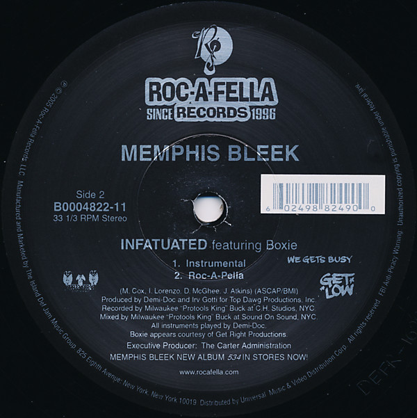 Memphis Bleek - Infatuated | Roc-A-Fella Records (B0004822-11) - 2 Memphis Bleek - Infatuated | Roc-A-Fella Records (B0004822-11) - 2