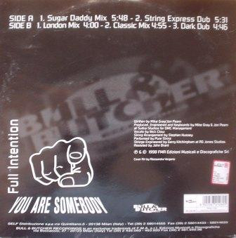 Full Intention - You Are Somebody | Bull & Butcher Recordings (BB 2126 MX) - 2