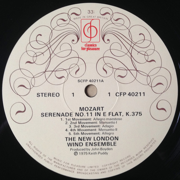 Serenade No. 11 in E flat K.375 / Serenade No. 12 in C minor K.388 The New London Wind Ensemble