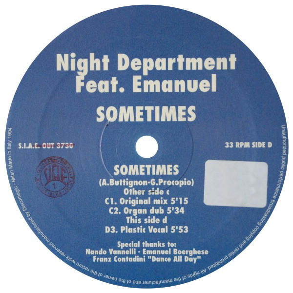 Night Department Feat. Emanuel - Sometimes | Out (OUT 3730) - 2 Night Department Feat. Emanuel - Sometimes | Out (OUT 3730) - 2