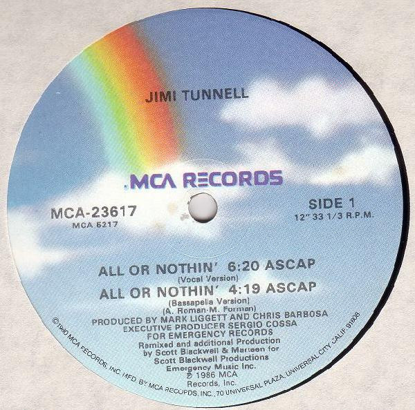 Jimi Tunnell - All Or Nothin' | MCA Records (MCA-23617)