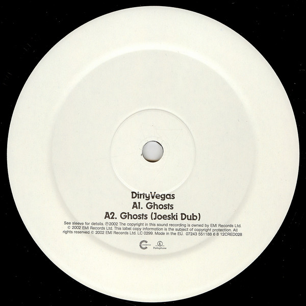 Dirty Vegas - Ghosts | Credence (12CRED 028) - 3 Dirty Vegas - Ghosts | Credence (12CRED 028) - 3
