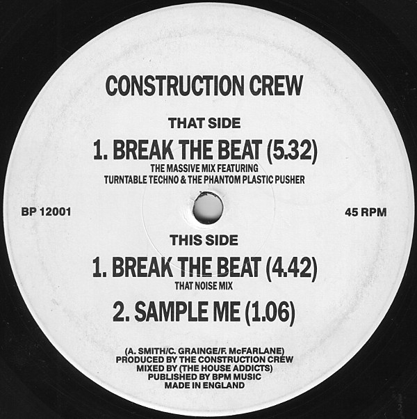 Construction Crew - Break The Beat | BPM (BP 12001)