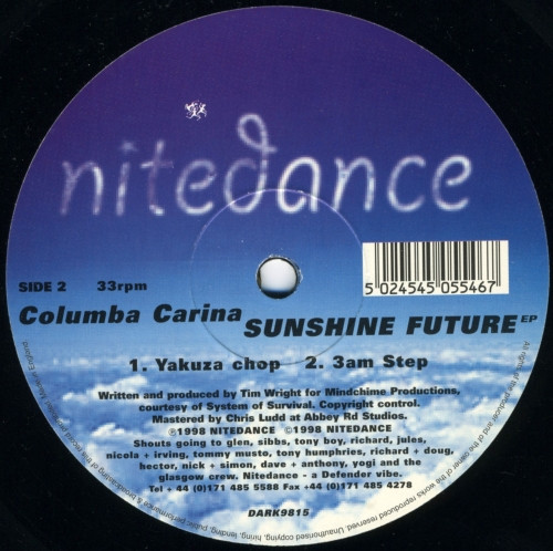 Columba Carina - Sunshine Future | Nitedance Records (DARK 9815) - 2