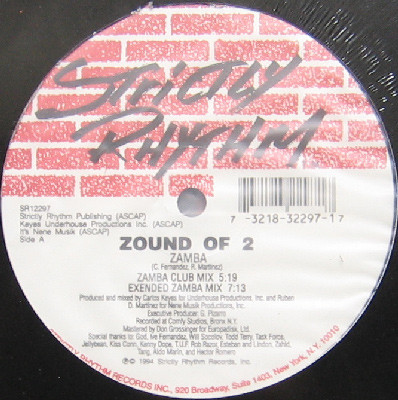 Zound Of 2 - Zamba | Strictly Rhythm (SR12297)