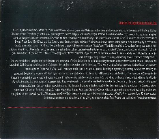 Antipop Consortium - Tragic Epilogue | 75 Ark (75007 CD) - 4 Antipop Consortium - Tragic Epilogue | 75 Ark (75007 CD) - 4
